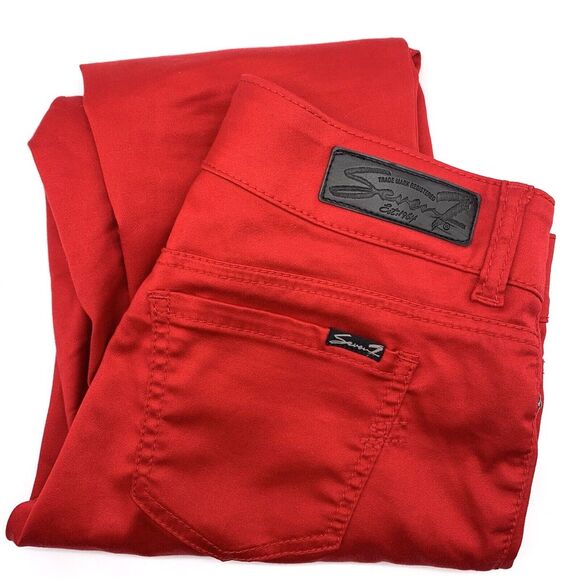 SEVEN7 Women's Legging Red Jeans No Size‎ Tag - Picture 1 of 13
